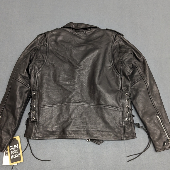 Milwaukee Riders Women's Leather Biker Jacket Size XL Asymmetrical - Picture 7 of 16